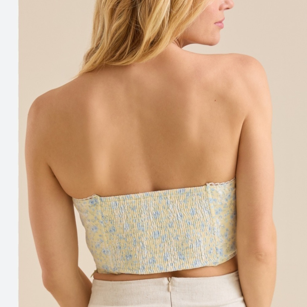 Altar’d State Penny Floral Corset Top NWT - Picture 2 of 6